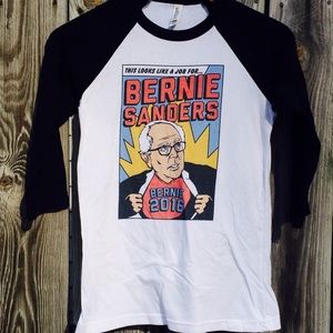 Bernie Sanders 2016 baseball tshirt tee XS