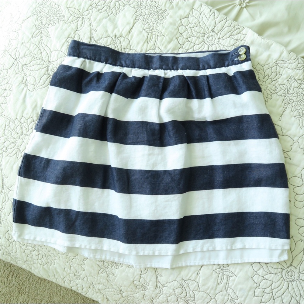 Kenar Navy Striped Nautical skirt