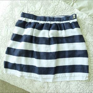 Kenar Navy Striped Nautical skirt