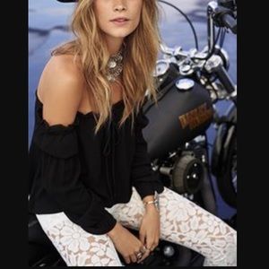 Unique lace bell bottoms