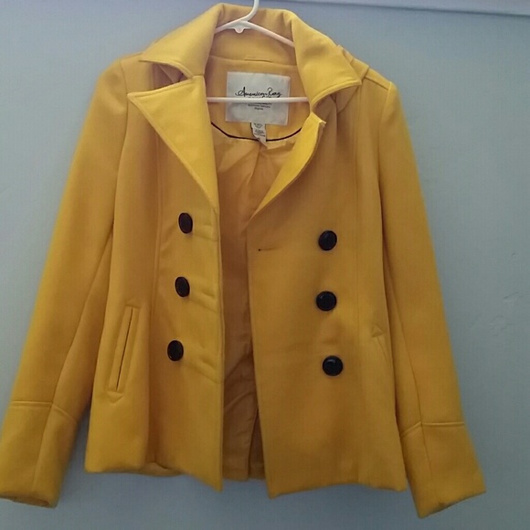 Yellow American Rag pea coat