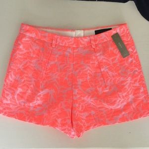 BRAND NEW J. Crew Tap Short in Neon Coral- Size 4