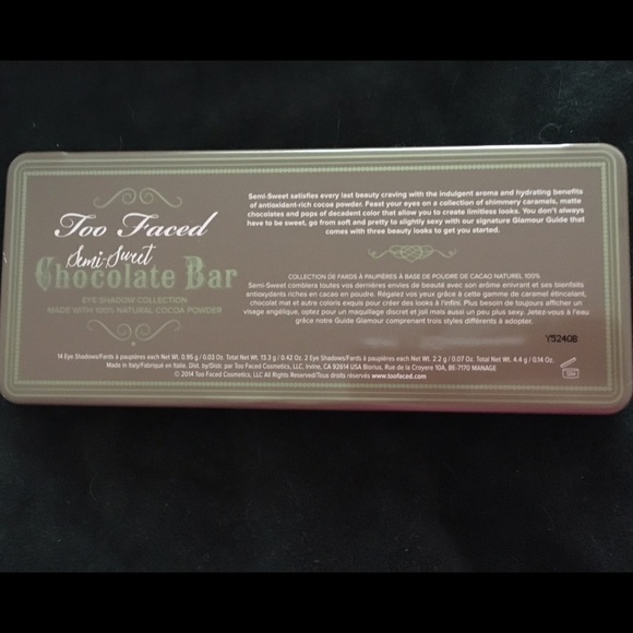 Too Faced Semi-Sweet Chocolate Bar Eyeshadow - Picture 3 of 4