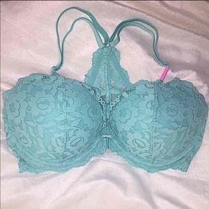 32D VS PINK lace racerback bra💚