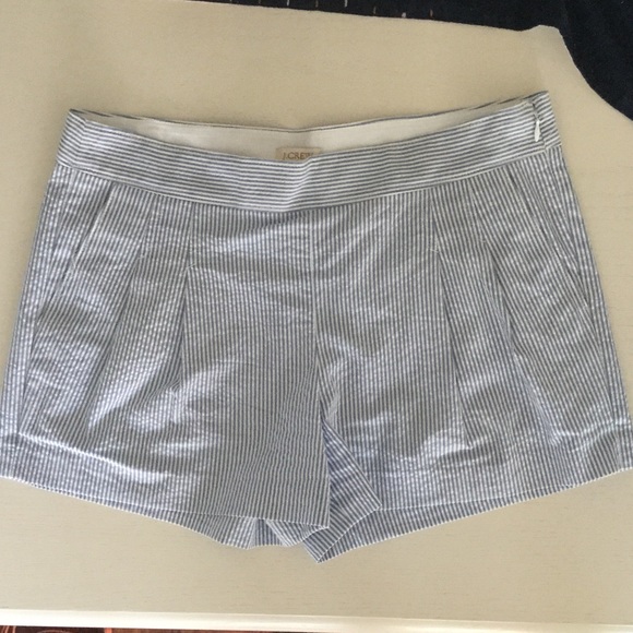 J. Crew Pants - Preppy J.Crew Seersucker Shorts- Size 6