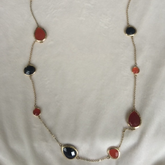 🎉JEWELRY SALE🎉Gold necklace with black/orange!❤️