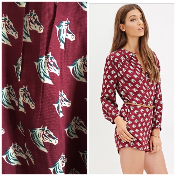 FINAL PRICE Horse print romper - Picture 2 of 4