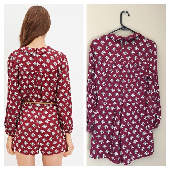 FINAL PRICE Horse print romper - Picture 3 of 4