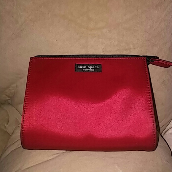 Red kate spade make up bag - Picture 1 of 4