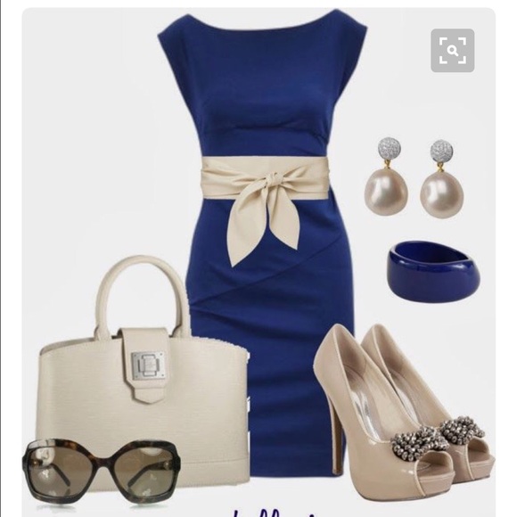 Miusol navy blue dress. Large and XL available