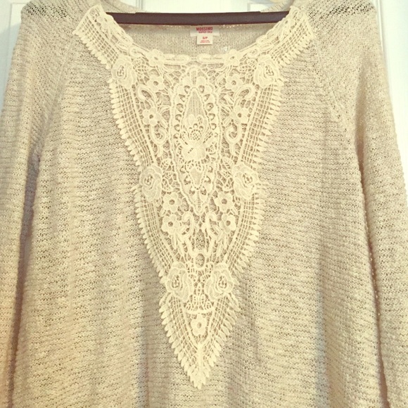 Cream loose fitted sweater