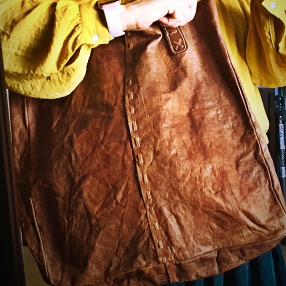 Zig Zag Handbags - Sale gorgeous Boho handmade leather big tote bag