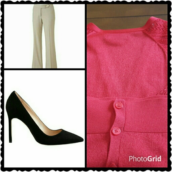 Jones New York Red Cardigan - Picture 2 of 3