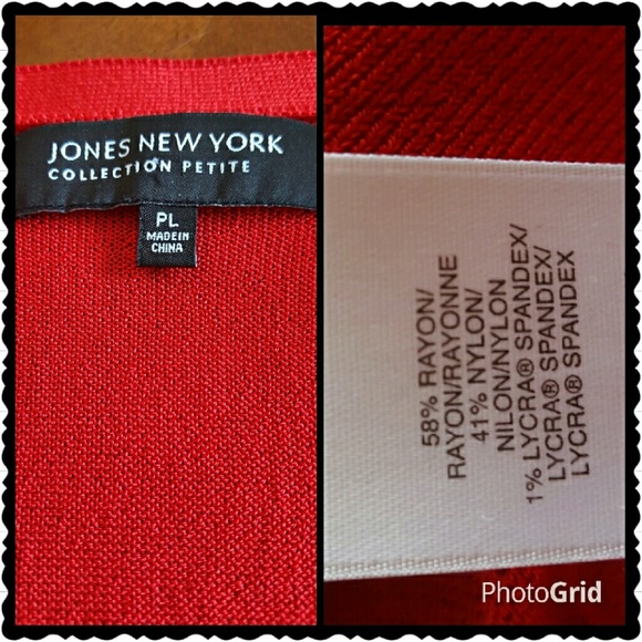 Jones New York Red Cardigan - Picture 3 of 3