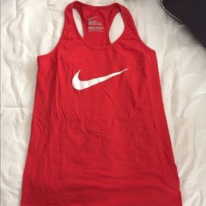 NIKE SLIM FIT racer back - red