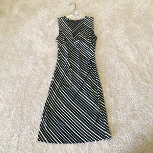 Black and Tan stripe Express dress