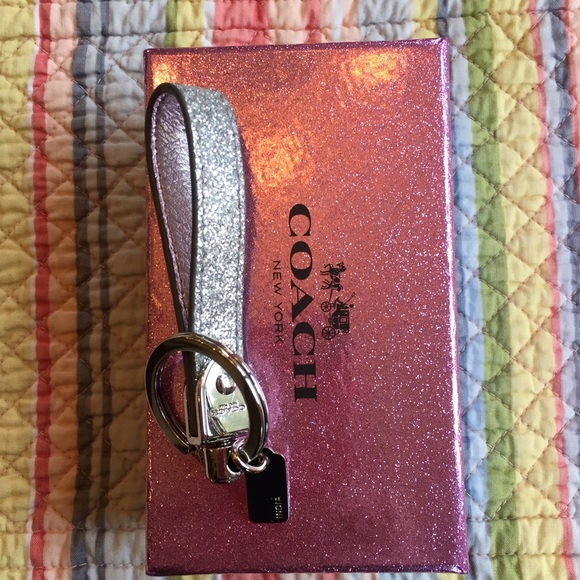 Coach Accessories - Coach Silver Gilt Loop Key Fob