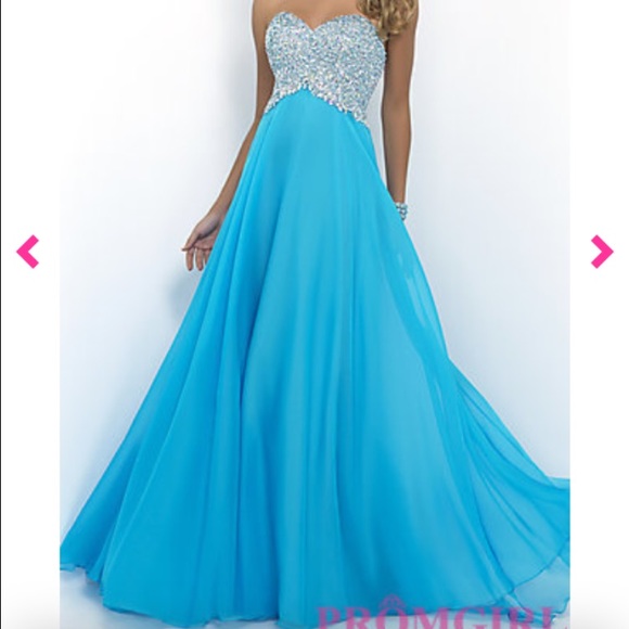 Long strapless prom dress