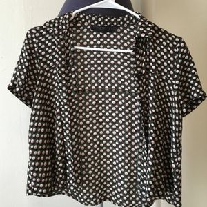 Topshop Cropped Shirt