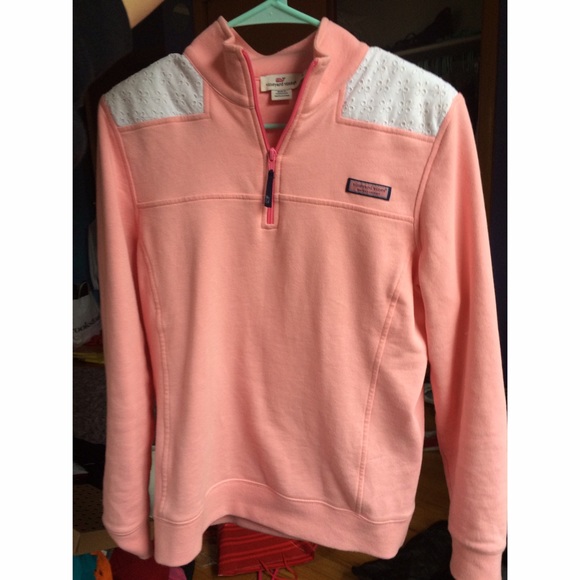 NWOT Vineyard Vines Pink Eyelet Shep Shirt