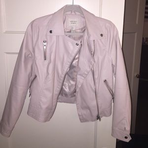 Forever 21 light pink leather jacket