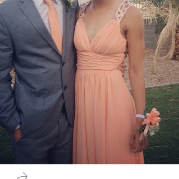 Masquerade floor length prom dress