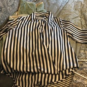 Long sleeve striped top