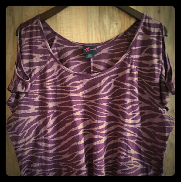 Torrid cutout shoulder top