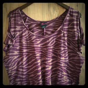 Torrid cutout shoulder top