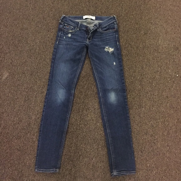 Hollister super skinny dark wash jeans