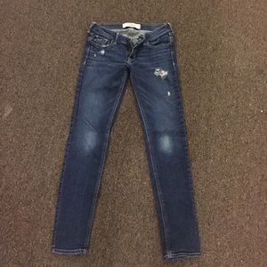 Hollister super skinny dark wash jeans