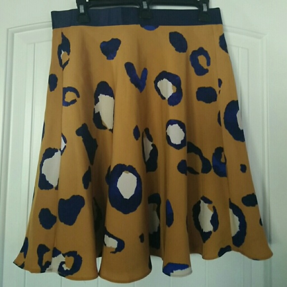 Leopard print skater skirt