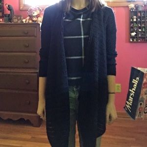 Black, knitted American Eagle sweater