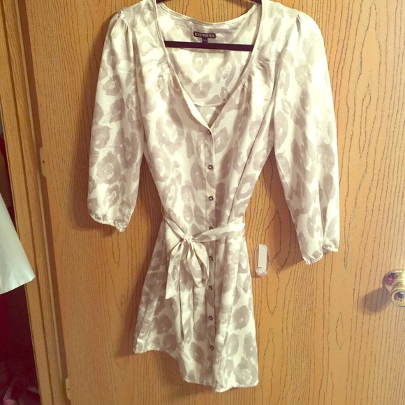 Express button-up dress