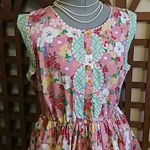 NWT Colorful Sleeveless Floral Dress
