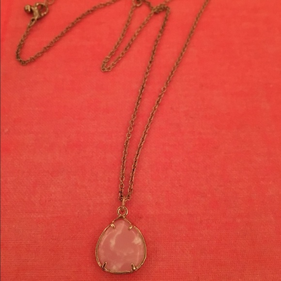 Pink stone necklace