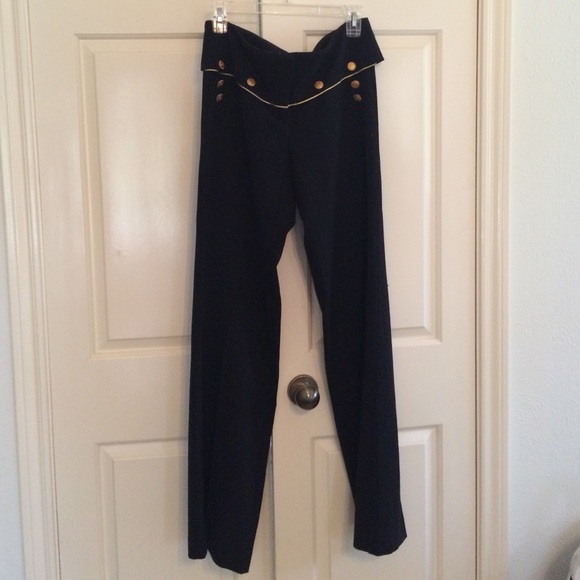 Cache Dressy Trouser With Sailor Buttons - image 1