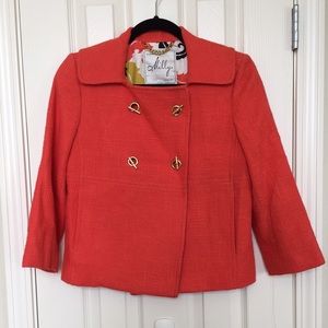 Milly Double Breasted Orange Jacket/Blazer