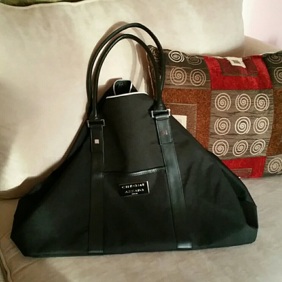 SOLD!!!Chrome Azzaro Black Overnight Bag NWOT