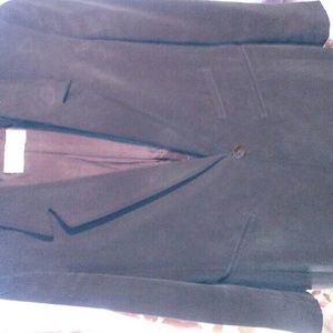 100% Silk Jacket-Vintage;Lined, Blue, Dana Buchman