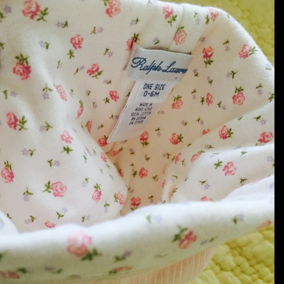 SOLD! NWT Girl Baby's hat/bonnet and bib/pacifier - Picture 2 of 4