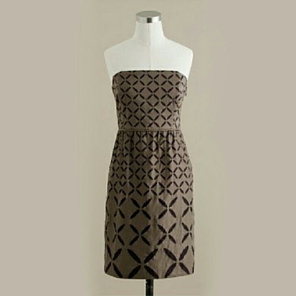 J. CREW Strapless Eyelet Dress