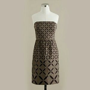 J. CREW Strapless Eyelet Dress