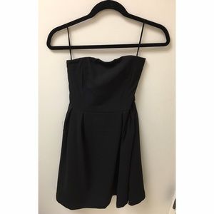H&M black strapless dress