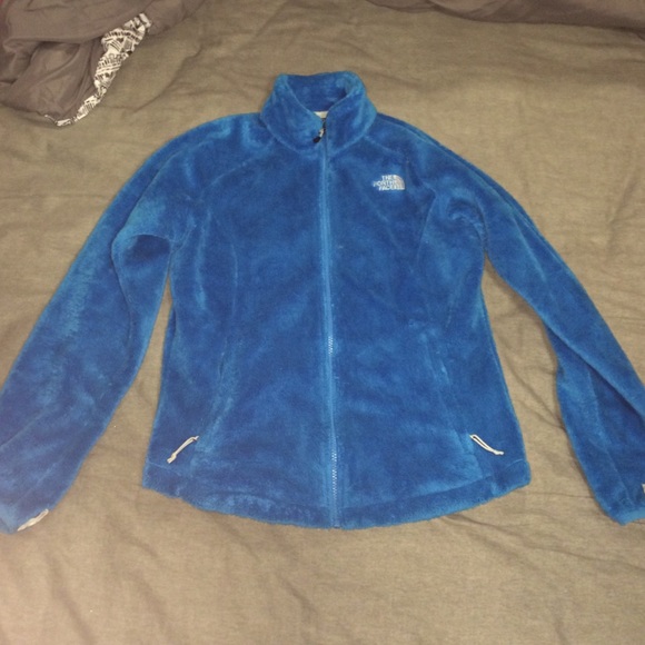 Blue, fuzzy north face