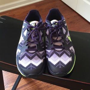 Purple/Lime Green Nike Training Dual Fusion TR