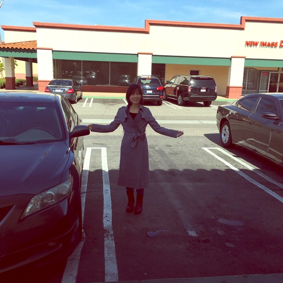 Fashion coat in 90% new on sale for slim girls