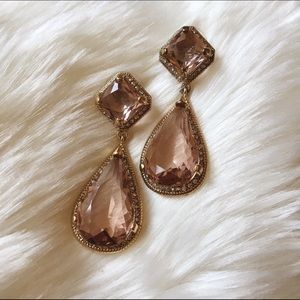 BCBG MaxAzria • Pink Pavé Stone Teardrop Earrings