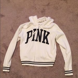 White and Black VS PINK hoodie