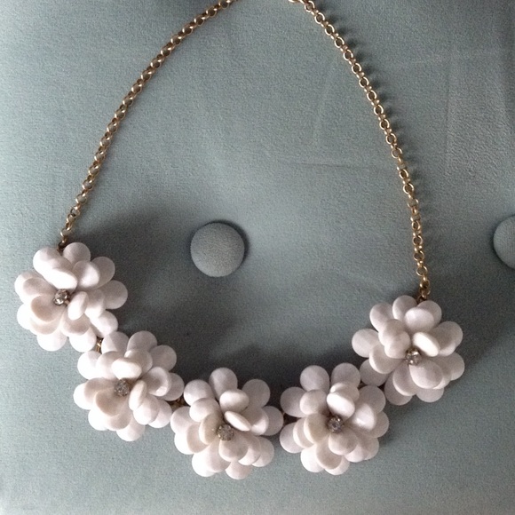 J. Crew Flower Statement Necklace